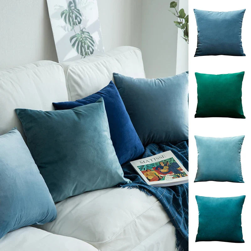Axyaa Velvet Cushion Cover for Home Decor - Soft and Nordic Throw Pillow Case