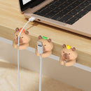 Axyaa Cute Capybara Cable Clips for Desktop Wire Management