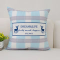 Axyaa Nordic Elk Ins Print Cushion Cover Sleep Sofa Pillow Case Office Home Decor