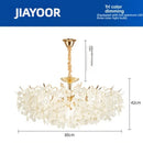 Axyaa Crystal Tree Chandelier - Elegant French Design for Dining Room Fixtures