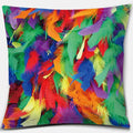 Rainbow Square Pillowcase by Axyaa: Home & Car Decor Accent