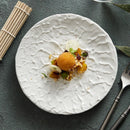 Axyaa High-Grade Ceramic Steak Plate Set for Elegant Dining Experience