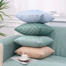 Axyaa Ice Silk Geometric Pillow Covers for Modern Home Decor