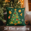 Axyaa Christmas Cushion Covers with Festive Prints for Sofa Bedroom Car