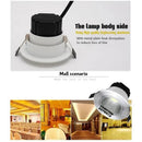 Axya 3W LED Downlight: Warm/Cold White, Round Recessed Ceiling Lamp, Indoor Lighting
