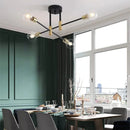 Axyaa Retro Industrial Chandelier Wrought Iron Ceiling Lamp LED E27 Light