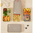 Axyaa Portable Divided Bento Lunch Box - Microwaveable & Stackable Tiger-container for Kids