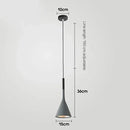 Axyaa Nordic Resin Pendant Light - Modern Minimalist Design E27 Bulb for Bedroom, Dining Room, Bar