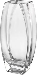 Axyaa Clear Glass Vase 12.6" - Heavy Duty, Durable, Made in Europe