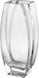 Axyaa Clear Glass Vase 12.6" - Heavy Duty, Durable, Made in Europe