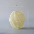 Malt Pink Twisted Glass Vase by Axyaa - Stylish Hydroponic Decor
