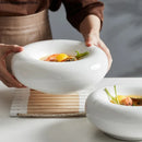Axyaa White Ceramic Tableware Set for Home Dining and Kitchen Décor