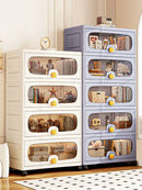Axyaa Large Multi-Layer Storage Cabinet: Organize Clothes and Snacks efficiently