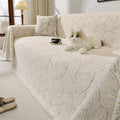 Axyaa Velvet Sofa Protector & Plush Fleece Blanket - Universal Sofa Cover