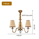 Axyaa Double-Layer Fabric Pendant Light for Living Room and Bedroom