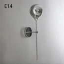 Nordic Golden Chrome Glass Ball Wall Lamps by Axyaa