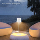 Axya Dimmable Cordless Table Lamp in Metallic Black