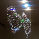 Axyaa Love Crystal Chandelier for Dining Room, Bedroom, or Bar