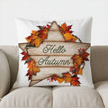 Axyaa Autumn Leaf Decor Pillow Cover for Sofa Bedroom Car