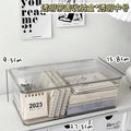 Acrylic Desk Stationery Organizer by Axyaa: Clear Desktop Storage Box for School Supplies