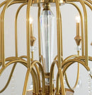 Axyaa Gold Crystal Chandelier for Elegant Home Lighting