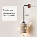 Axyaa Natural Yellow Stone Hanging Pendant Light for Bedroom and Living Room