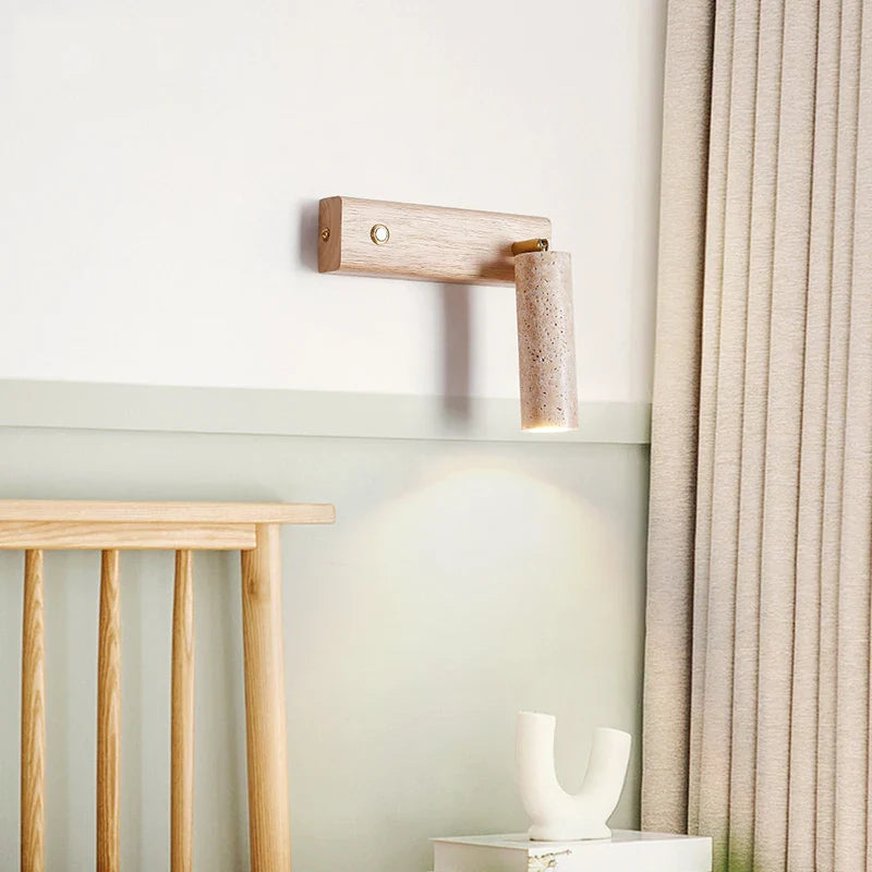 Axyaa Wind Bedhead Wall Light - Rotating LED Spotlight for Bedroom or Study