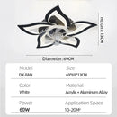 Axyaa Modern Smart Flowers LED Ceiling Fan for Home Decoration