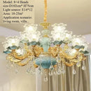 Luxurious French Countryside Ceramic Chandelier by Axyaa