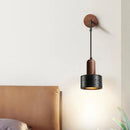 Axyaa Black Stone Wall Sconce Light - Nordic Minimalist LED E27 Wall Lamps