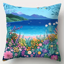 Axyaa Flower Sofa Pillow Cover Set - 17.7" x 17.7" - Home Decor