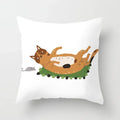 Axyaa Naughty Cat Home Decor Cushion Cover Square Polyester Pillowcase 45x45cm