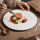 Axyaa Ceramic Steak Pasta Sushi Dessert Plate Set for Molecular Cuisine