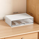 Axyaa Clear Cosmetic Organizer with Drawers - Desktop Storage Box for Makeup and Stationery