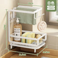 Axyaa Kitchen Dishcloth Holder Drying Hanger with Drain Pan - Sink Rack