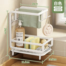 Axyaa Kitchen Dishcloth Holder Drying Hanger with Drain Pan - Sink Rack