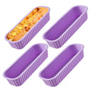 Axyaa Mini Silicone Bread Toast Mold Set - Kitchen Bakeware for DIY Baking