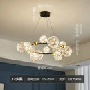 Axyaa LED Glass Ball Chandelier with Remote Control Home Decoration Indoor Lighting