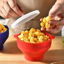 Axyaa Silicone Popcorn Bucket with Lid - High Quality Kitchen Tool