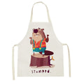 Axyaa Lion Truck Kitchen Apron with Cute Animal Design