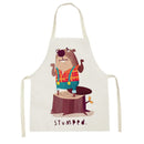 Axyaa Lion Truck Kitchen Apron with Cute Animal Design