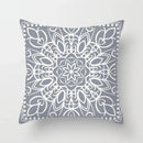 Axyaa Geometric Rose Dandelion Pattern Decorative Pillow Cover