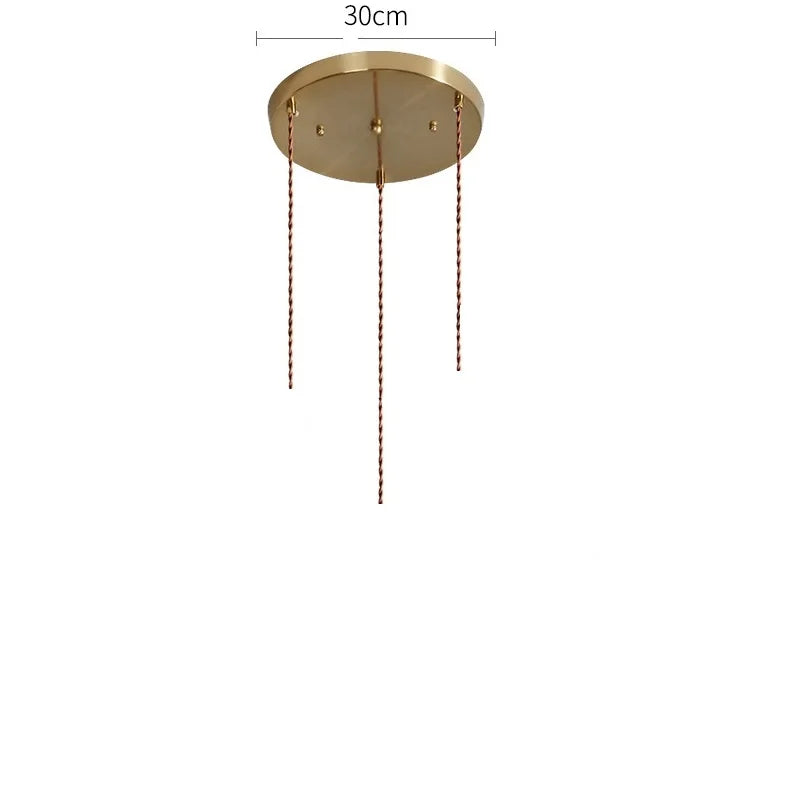 Axyaa Ceramic LED Pendant Lights: Modern Nordic Copper Hanging Lamp for Indoor Lighting