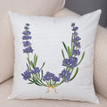 Axyaa Lavender Letter Sofa Cushion Cover for Home Car Living Room Bedroom Decor