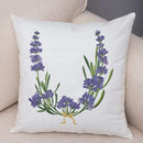 Axyaa Lavender Letter Sofa Cushion Cover for Home Car Living Room Bedroom Decor