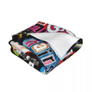 Axyaa Broadway Musical Collage Throw Blanket for Sofa - Decorative Thin Blanket