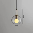 Axyaa Smoke Grey Glass Globe Pendant Light for Industrial Style Living Spaces