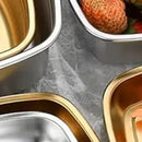 Axyaa Heart Shape Stainless Steel Food Storage Organizer Bowl