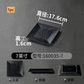 Axyaa High-Quality Black Melamine Square Snack Plate for Home Dining