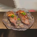 Axyaa Glass Plate for Sashimi Sushi & Western Desserts, Creative Hotel Tableware